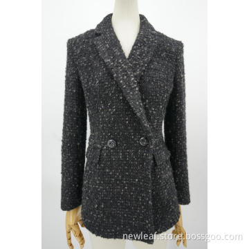 suit jacket double breasted turndown collar